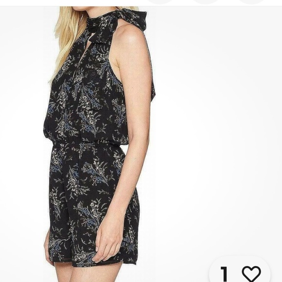 Cece Women's $119 Sleeveless Dancing Bouquets Romper Lined Floral Size 6 - Picture 1 of 16